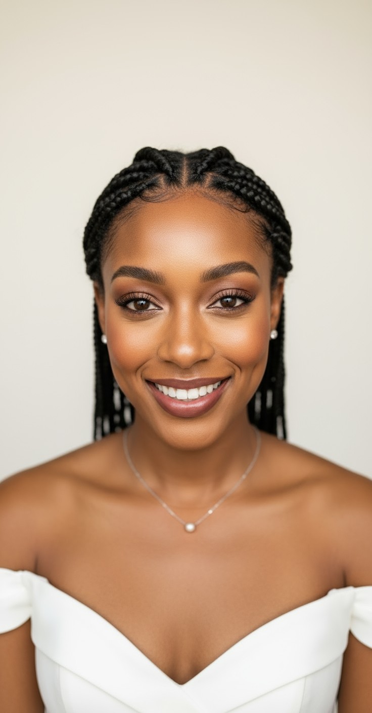 After Knotless Braids With Heart